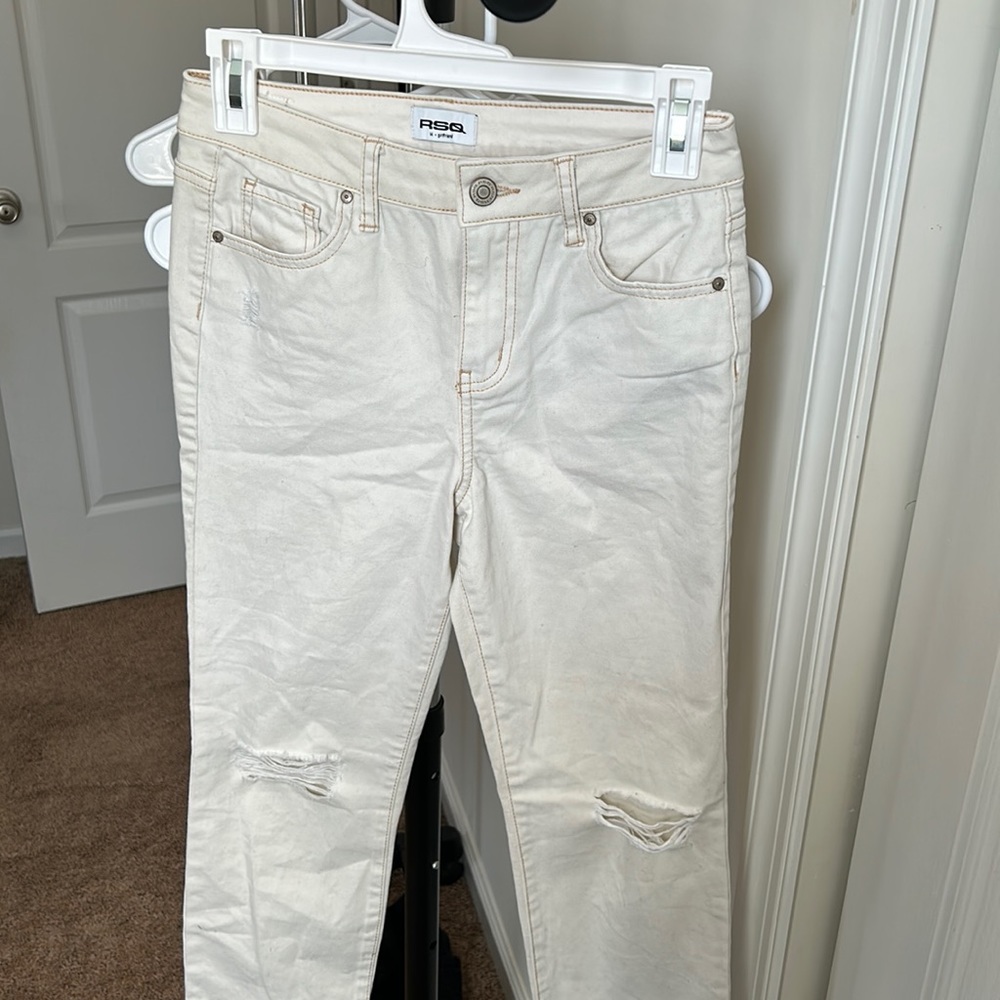 Tan/off white jeans